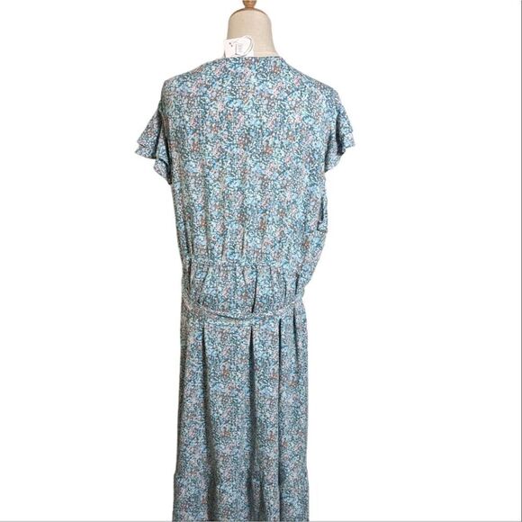 LC Lauren Conrad Blue Floral Maxi Dress NWT - Picture 4 of 7